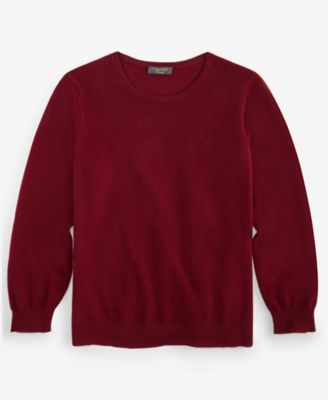 Plus Size 100% Cashmere Crewneck Sweater, Macy's Exclusive