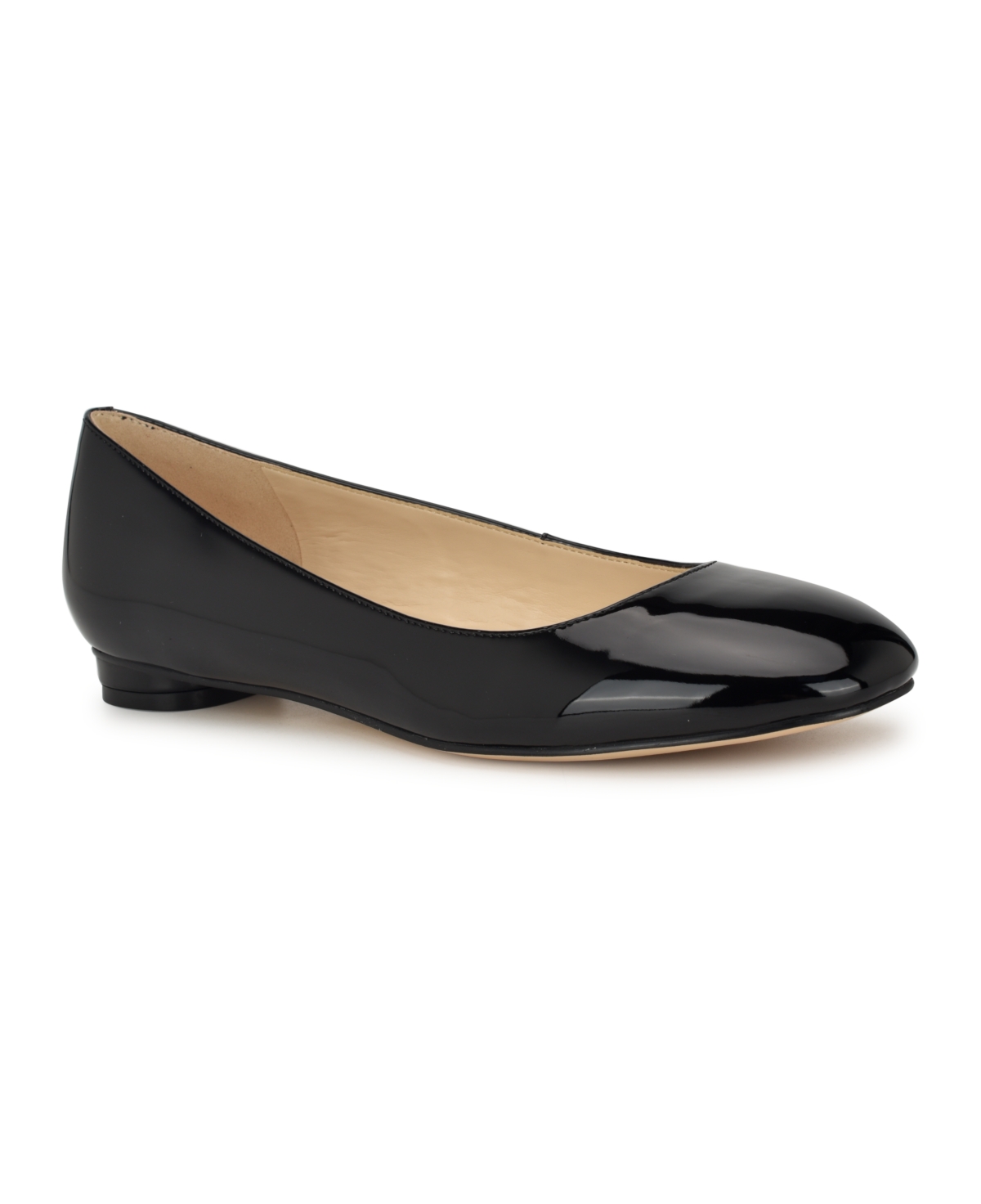 Shop Nine West Women's Robbe Round Toe Slip On Dress Flats In Medium Brown Suede