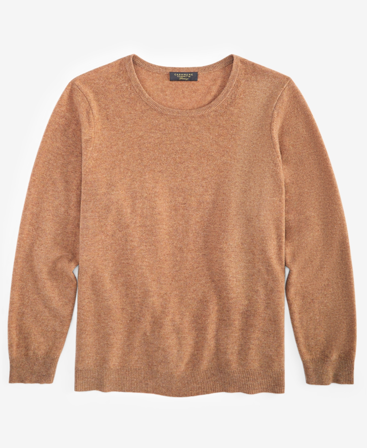 Charter Club Plus Size 100% Cashmere Crewneck Sweater, Macy's Exclusive In Brown