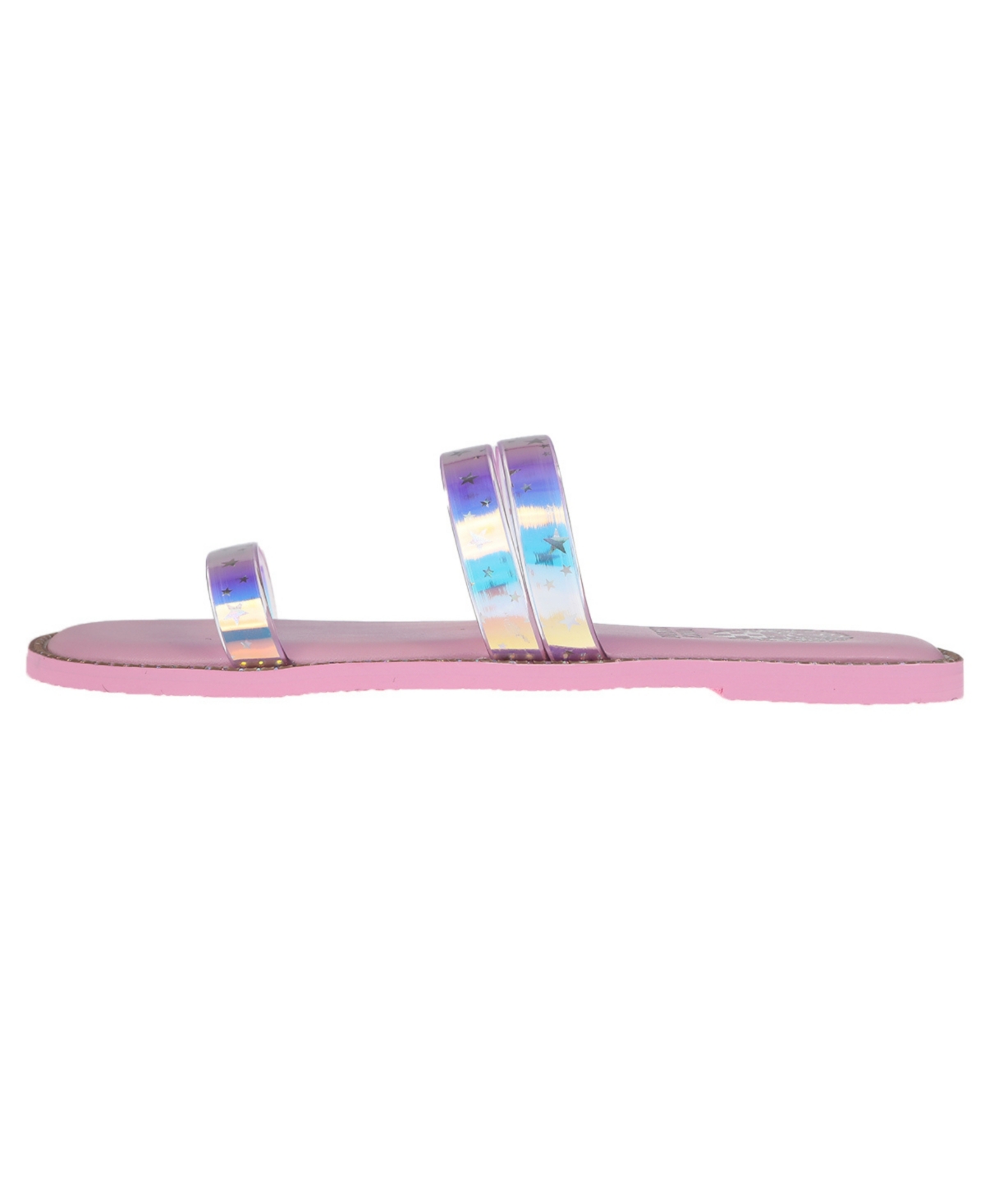 VINCE CAMUTO BIG GIRL'S FASHION SANDAL WITH STAR PVC STRAPS PVC SANDALS 