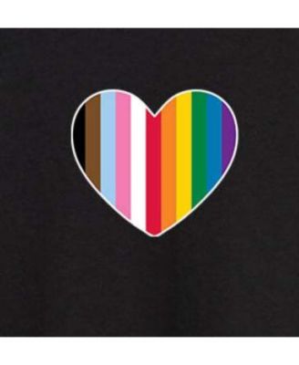 Trendy Juniors LGBTQ Heart Graphic Oversized Tee