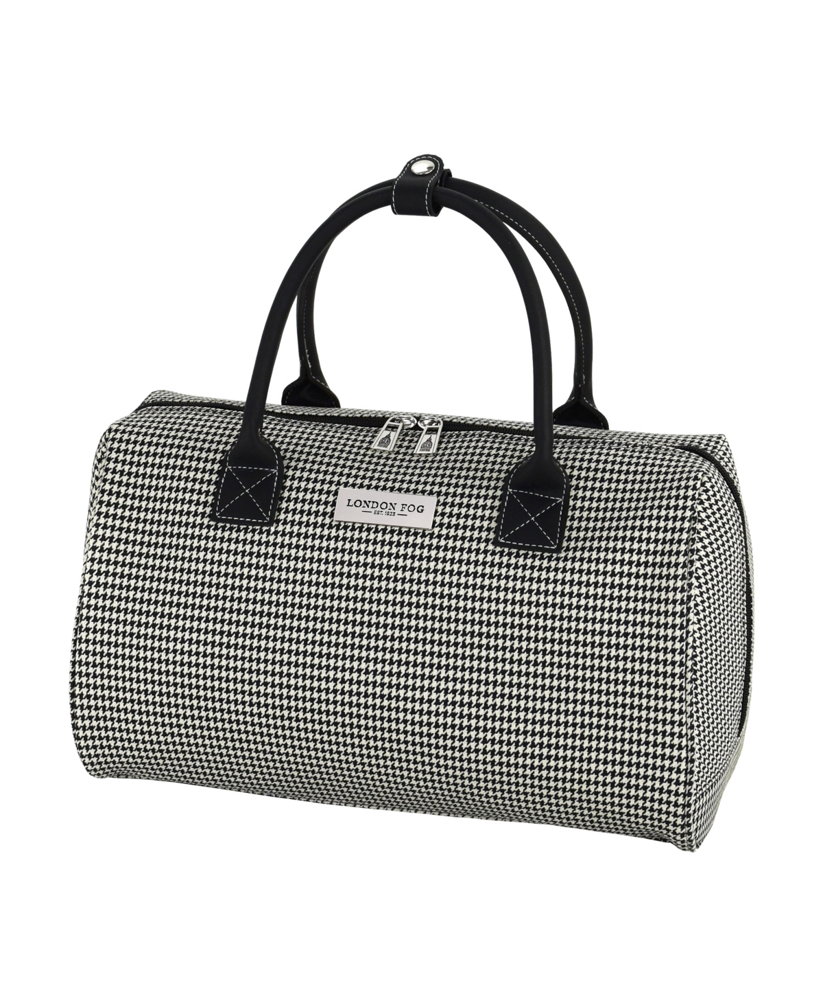 Cambridge 16" Classic Satchel - Black White Houndstooth