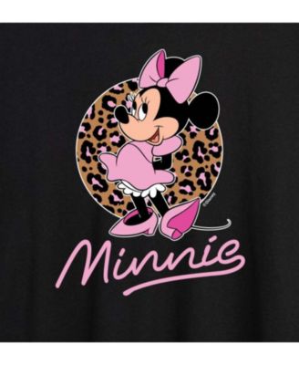 Trendy Juniors Minnie Leopard Graphic Oversized Tee