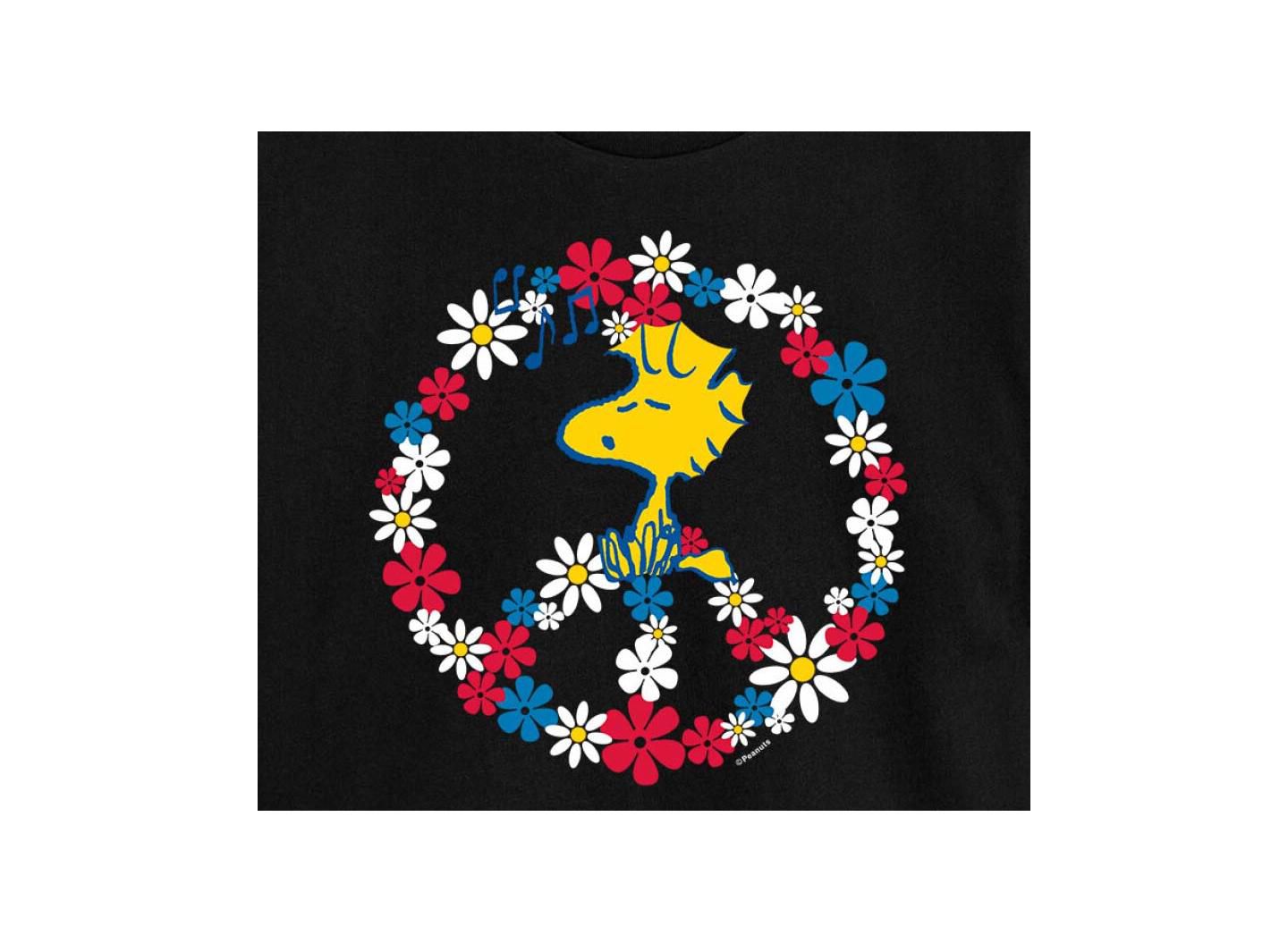 Женская футболка Hybrid Apparel Trendy Juniors Woodstock Cropped, цвет: Чёрный — фото 3
