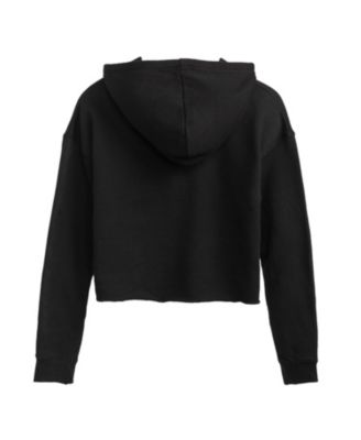 Trendy Juniors Peanuts Snoopy Flag Graphic Cropped Hoodie