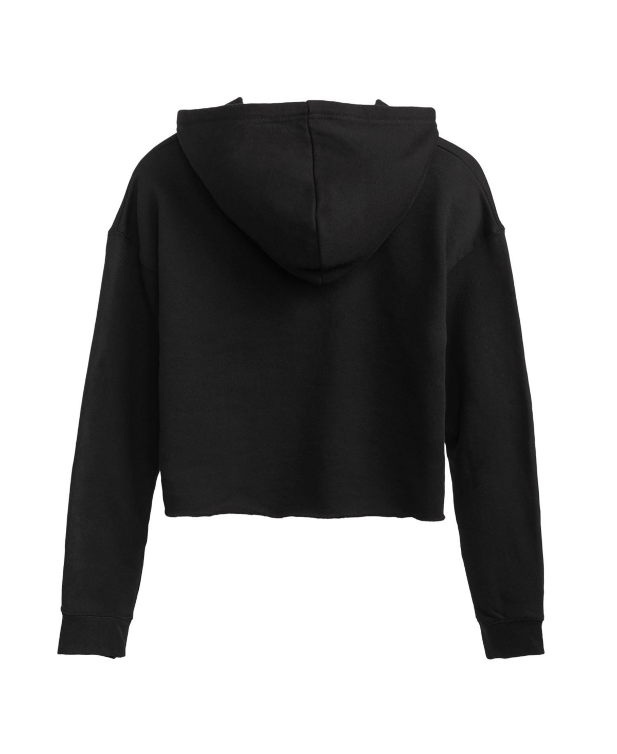 HYBRID APPAREL TRENDY JUNIORS PEANUTS SNOOPY FLAG GRAPHIC CROPPED HOODIE 
