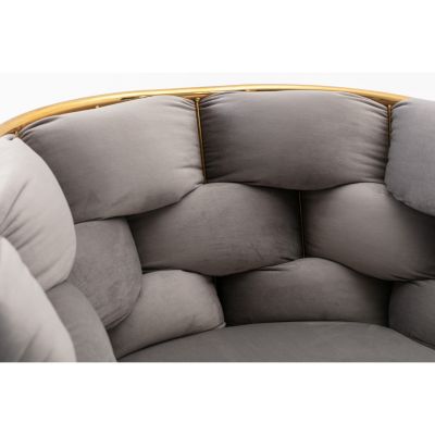 Modern Luxury Velvet Single Sofa Chair Set
