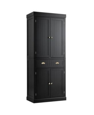 Traditional Freestanding Storage Cabinet with Adjustable Shelves and Drawer
