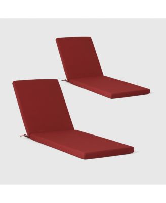 Outdoor Chaise Lounge Chair Cushions Set of 2, 70" x 21.5"