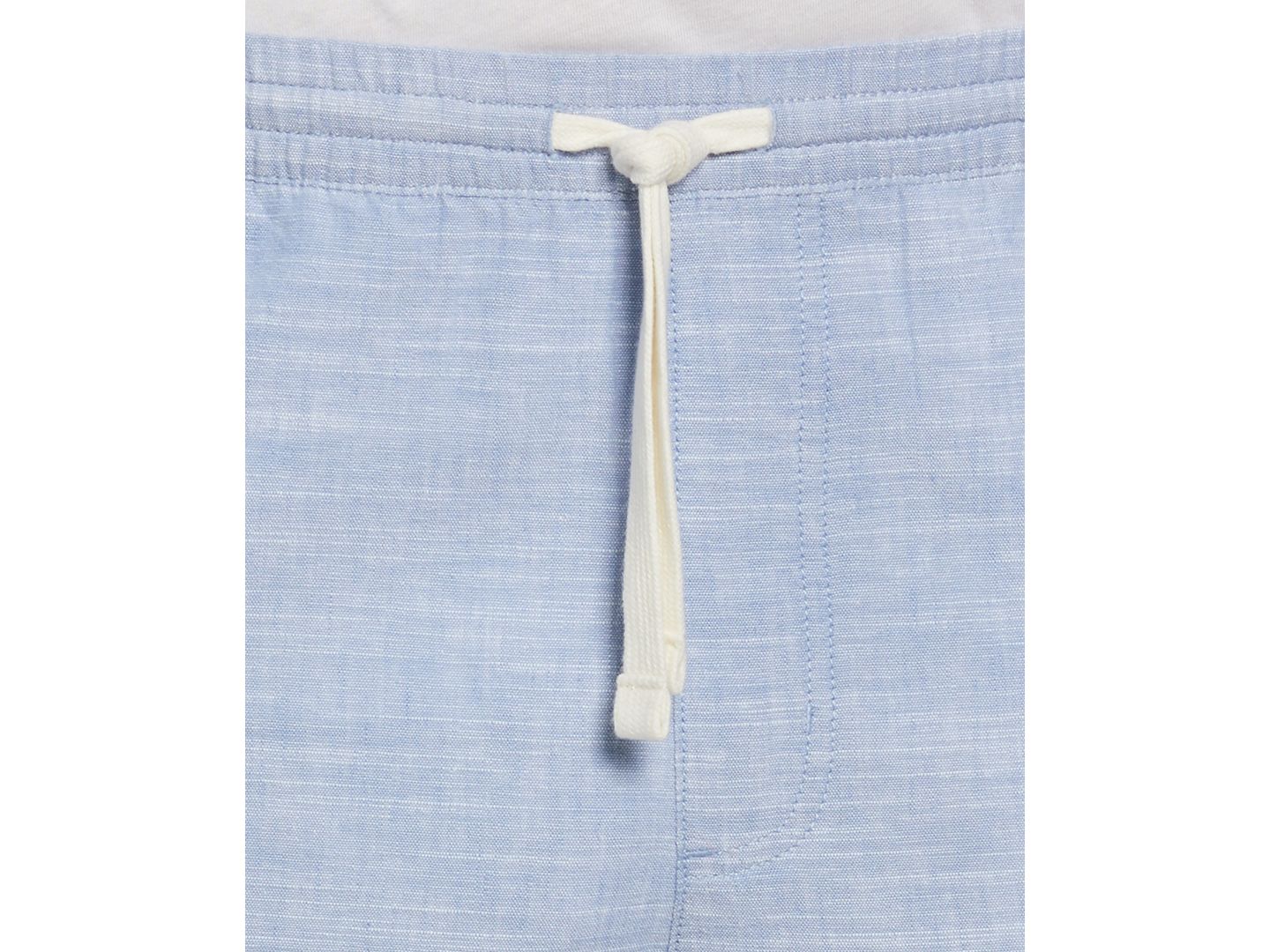 Мужские шорты Cubavera Cross-Dyed Slub Linen Drawstring 8" Shorts, цвет: Синий — фото 3