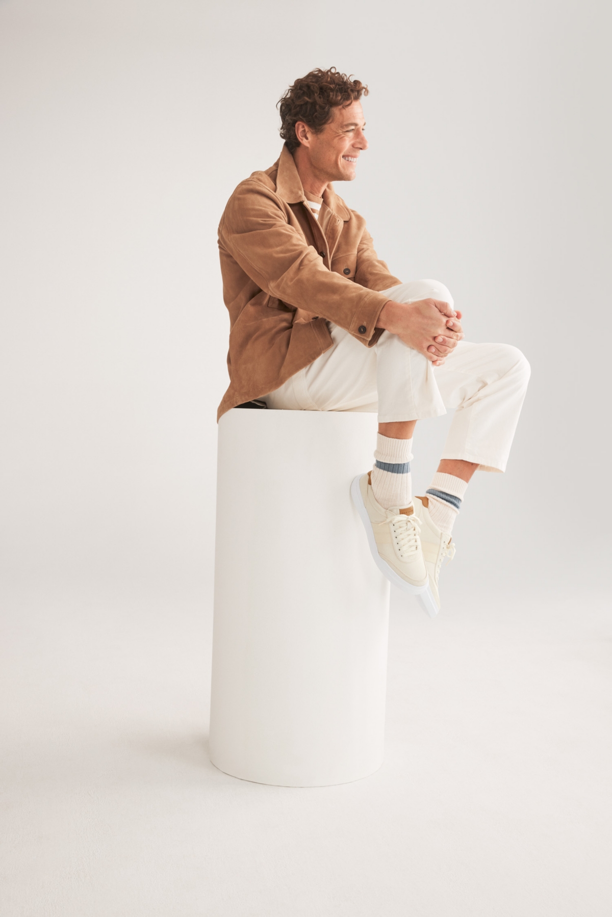 Cole Haan Men's GrandPr Rally Canvas Ii Lace-Up Court Sneakers -natural Tan/optic White