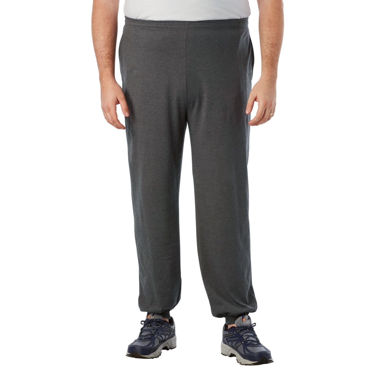 Big & Tall Lightweight Elastic Cuff Sweatpants - Carbon