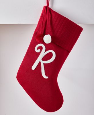 Holiday Lane - Stockings R Initial Stocking