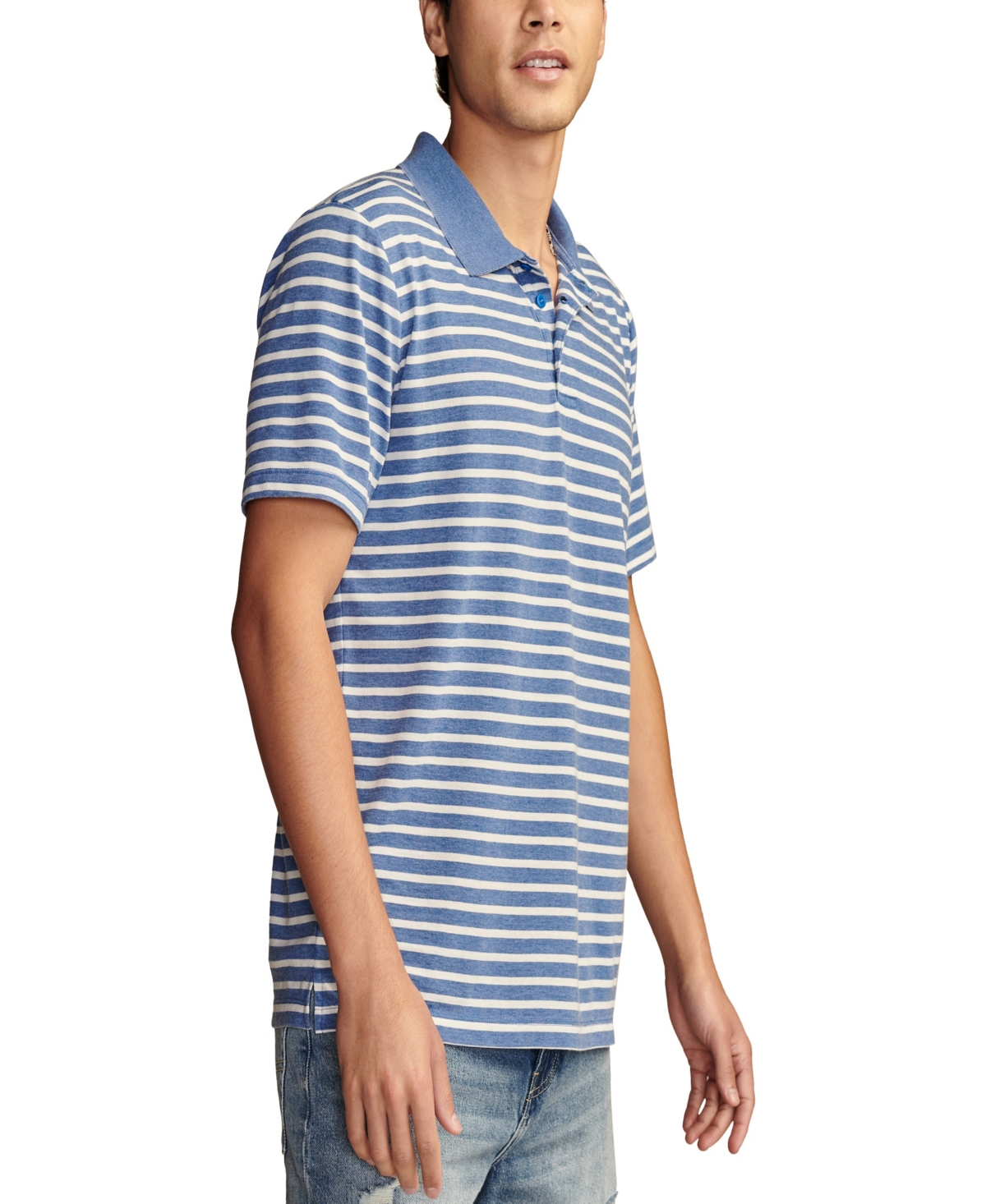 Lucky Brand Men's Vbo Short Sleeve Flat Knit Shirt