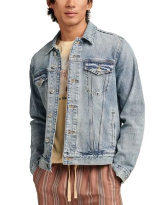 Lucky Brand Jean Jacket Grateful Dead Skull Men's L Blue