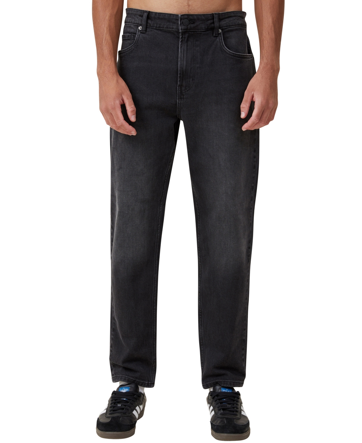Cotton On Men's Relaxed Tapered Jean In Rapture Black