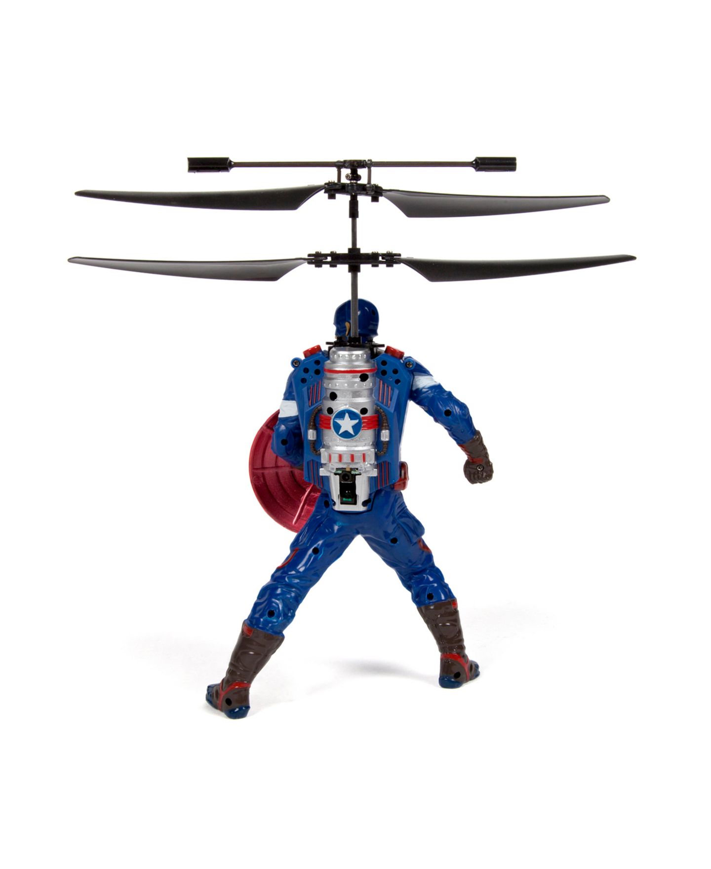 Детская игрушка World Tech Toys Marvel Avengers Captain America 2-Channel Infrared Remote Control Helicopter — фото 3