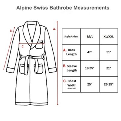 Pure Cotton Men Terry Cloth Bathrobe Super Absorbent Hotel Spa Robe