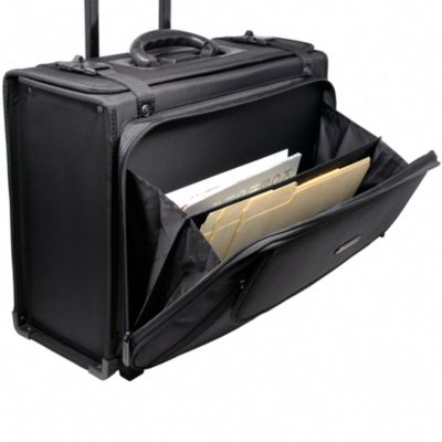 Rolling Briefcase Wheel Catalog Hard Case Laptop Bag Lawyer Attache