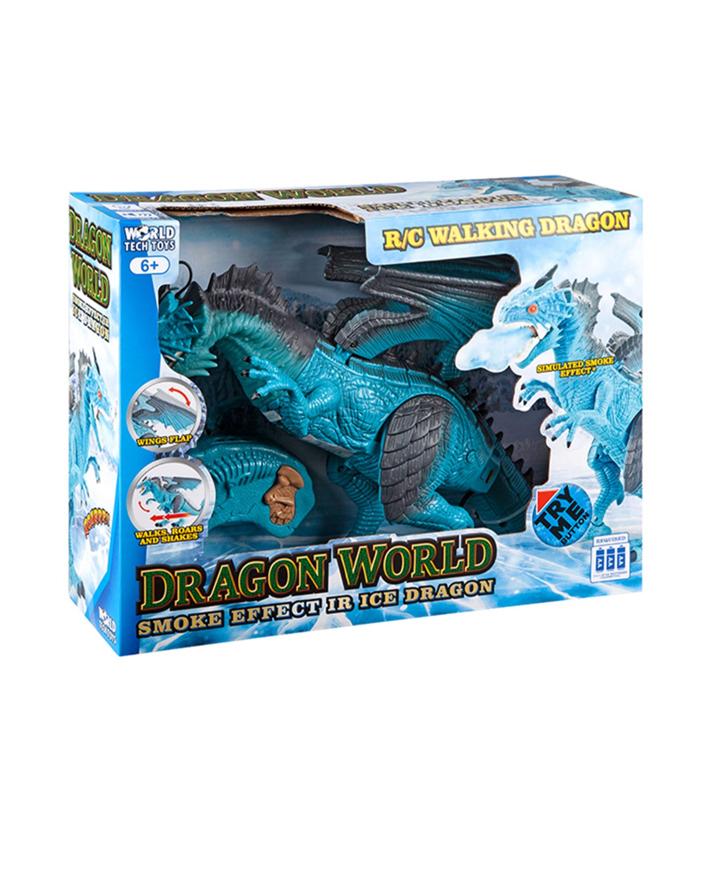 Детская игрушка World Tech Toys Monster World Walking Smoking Remote Control Dragon — фото 2