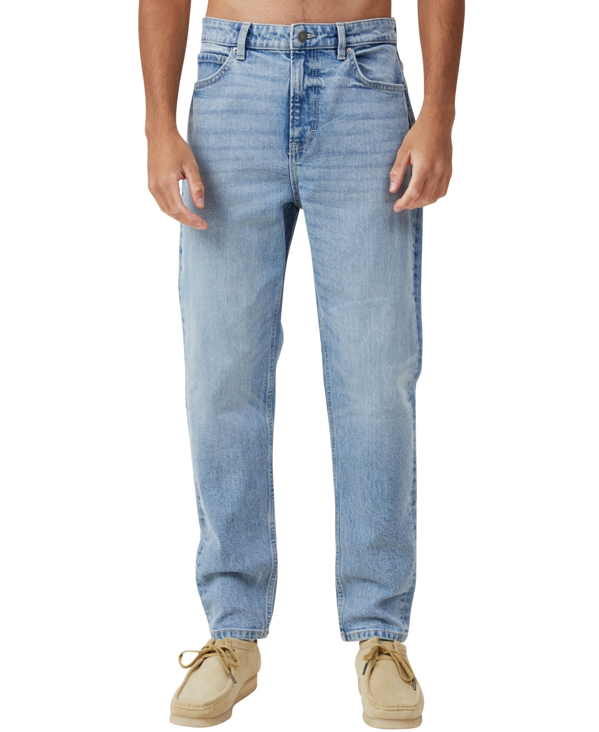 Cotton On Men's Relaxed Tapered Jean In Rambling Blue
