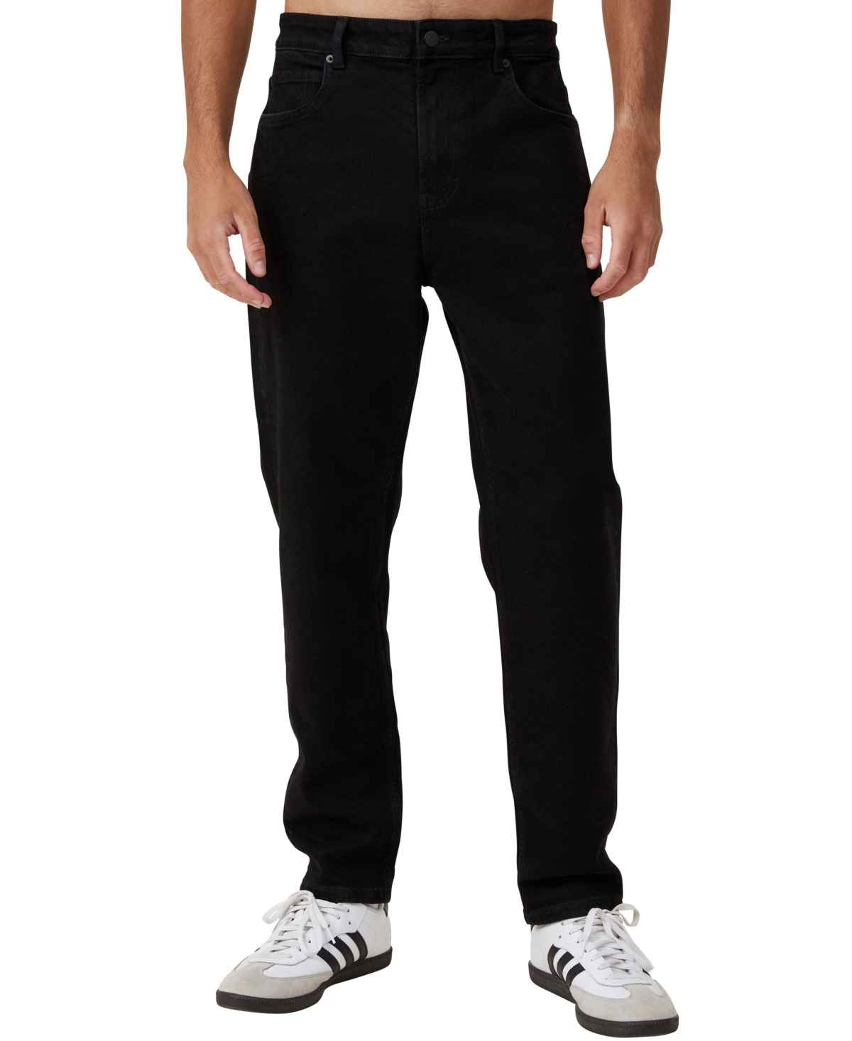 Cotton On Men's Relaxed Tapered Jean In Pitch Black
