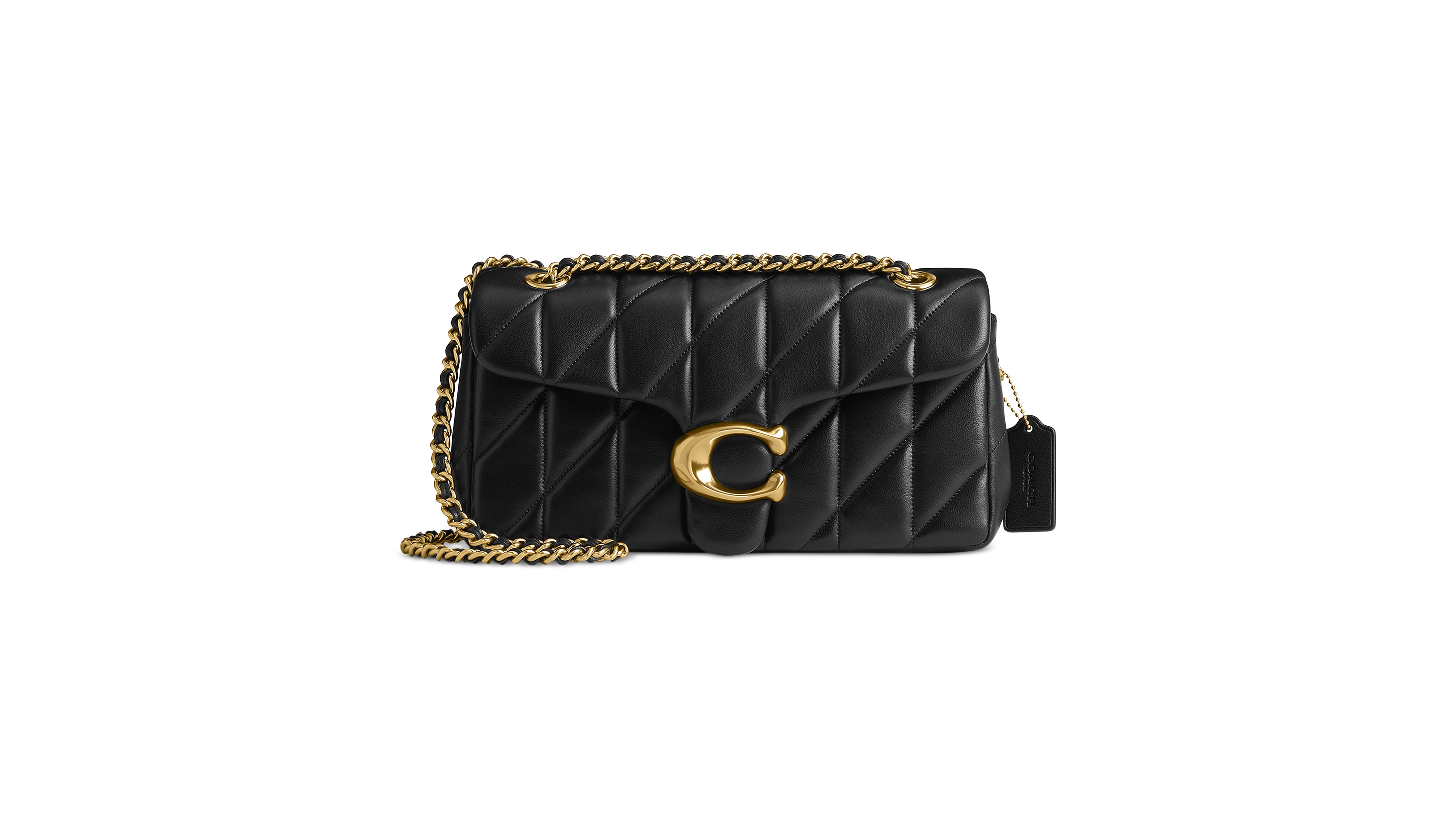 Coach Quilted Tabby Medium Leather Shoulder Bag 26