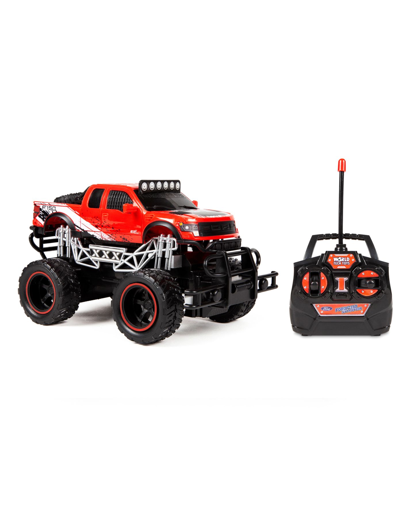 Детская игрушка World Tech Toys 1:24 Trail Attack Ford F-150 SVT Raptor Ready to Run Electric RC Truck, цвет: Разноцветный — фото 4