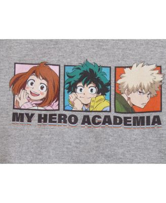 Main Character Grid Youth Athletic Gray Graphic Hoodie