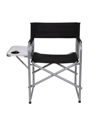 Folding Director's Chair with Side Table