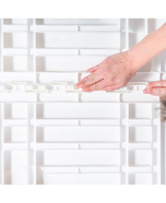 USA 24" Exercise 4-Panel Pet Playpen, Dog Playpen for Puppy Small Dogs Keep Pets Secure Easy Assemble Easy Storing Customizable Non-Skid Rubber Feet, White