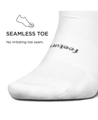 Men's High-Performance Cushion No Show Tab Solid- For Men & Women, Athletic Ankle Socks, Moisture Wicking - 3Pack