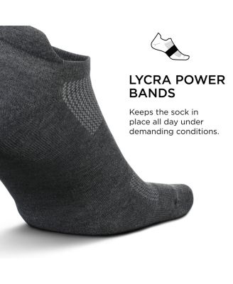 Men's High Performance Max Cushion Ankle Sock - No Show Socks for Women & Men with Heel Tab