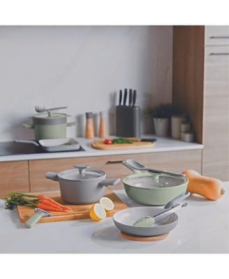 Balance Non-stick Ceramic Stockpot 8", 3.3qt. With Glass Lid, Recycled Aluminum