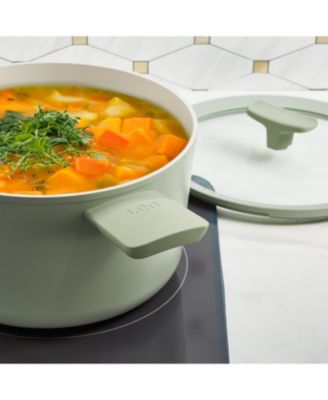 Balance Nonstick Ceramic Stockpot 10", 5.8qt. With Glass Lid, Recycled Aluminum