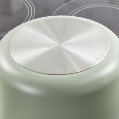 Balance Nonstick Ceramic Stockpot 10", 5.8qt. With Glass Lid, Recycled Aluminum