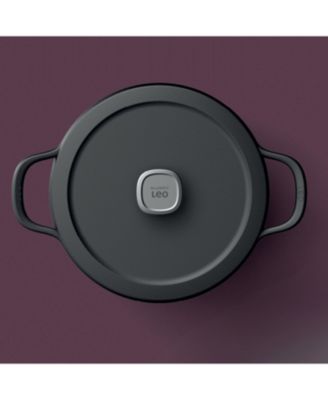 Graphite Enamel Cast Iron Covered Stockpot 10.25", 6qt.