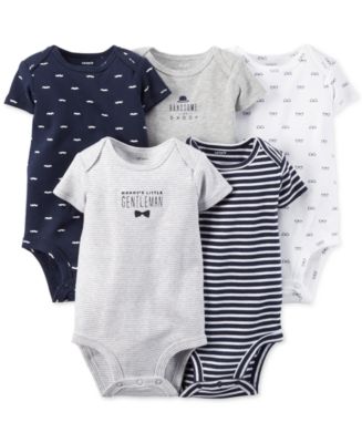 Carter's Baby Boys' 5-Pack Gentlemanly Bodysuits - All Baby - Kids ...