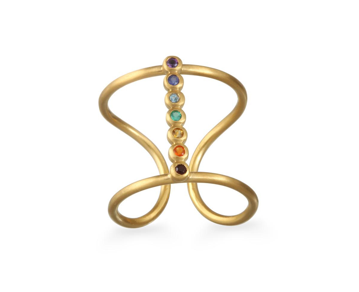 Divine Alignment Chakra Ring - Gold