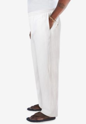 Big & Tall Elastic Waist Gauze Cotton Pants