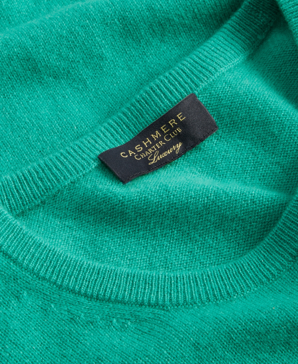 Charter Club 100% Cashmere Women's Petite Long-Sleeve Crewneck Sweater, Created for Macy's