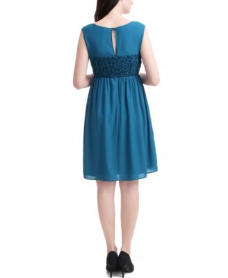 Maternity Lace & Mesh Skater Dress