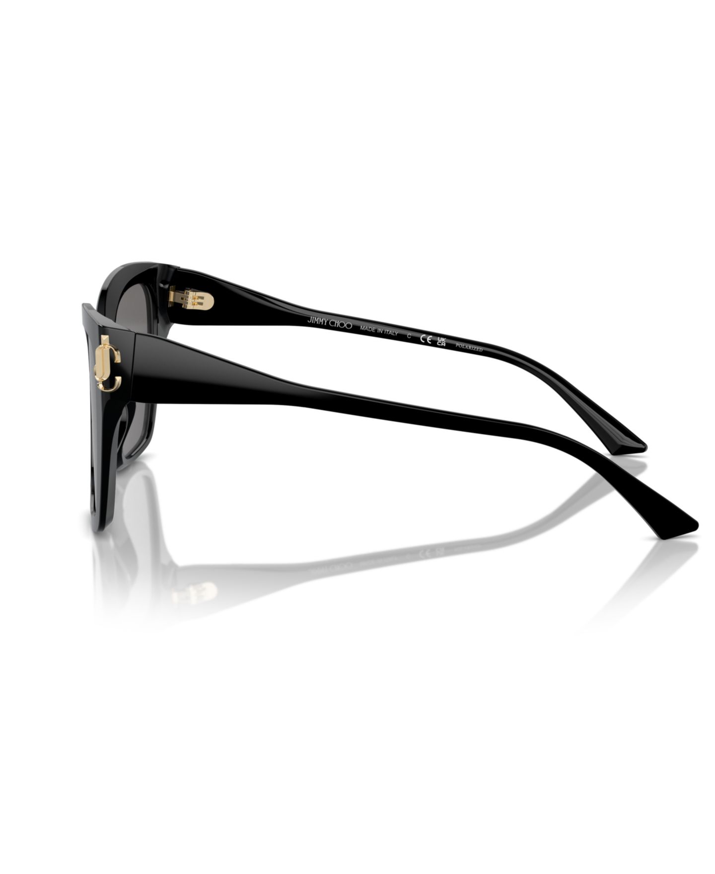 Женские солнцезащитные очки Jimmy Choo Polarized Sunglasses, JC5012, цвет: Чёрный — фото 3