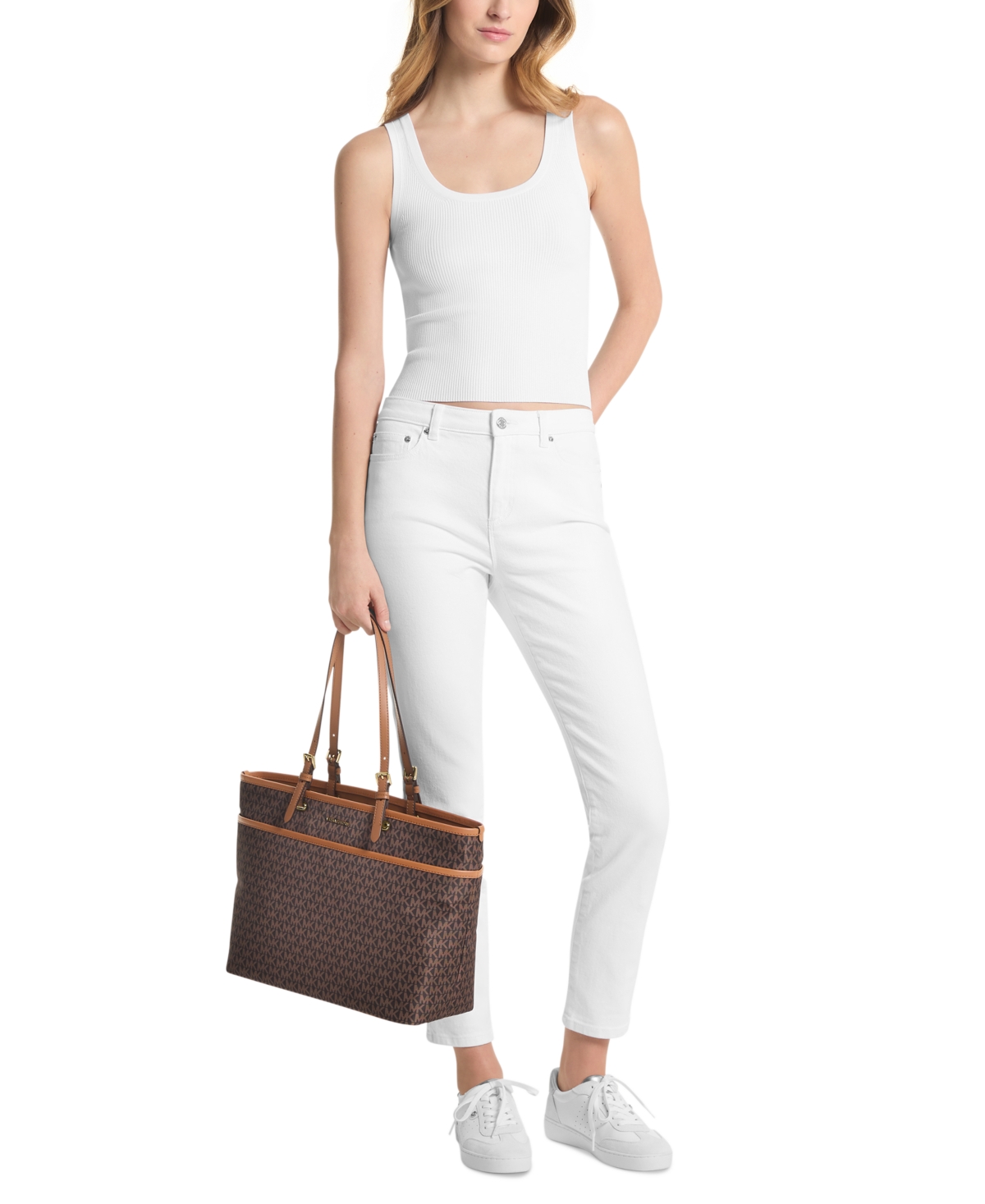 Michael Michael Kors Winston Top Zip Tote -acorn