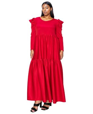 Plus Size Isabel Tiered Maxi Dress