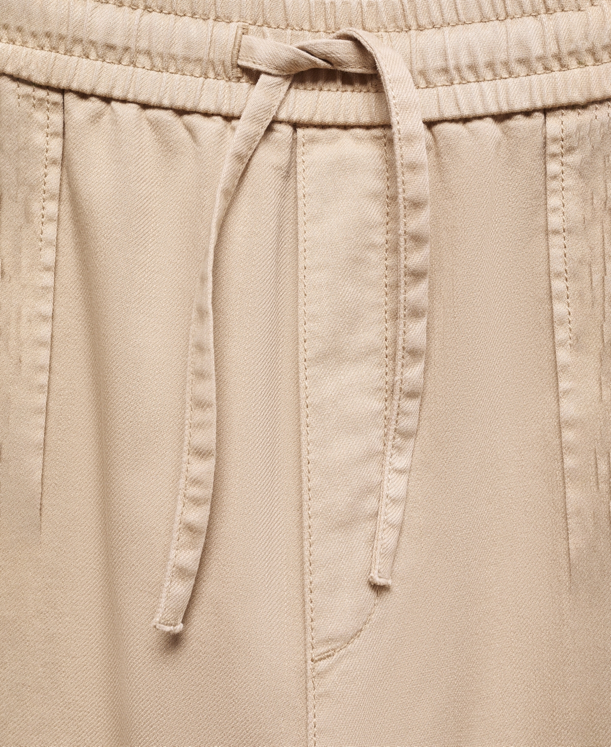 MANGO WOMEN'S DRAWSTRING SLOUCHY JEANS 