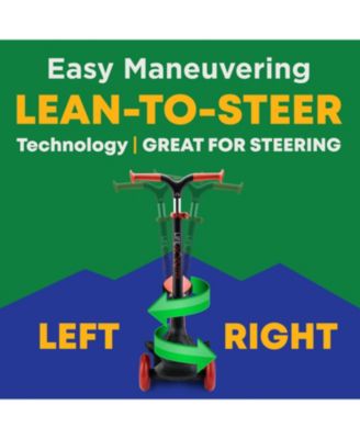 3-Wheel Kids Scooter with Foldable Seat, Adjustable Handlebar, LED Light-Up Wheels & Anti-Slip Deck, Lean-to-Steer Design for Ages 2+, Indoor/Outdoor