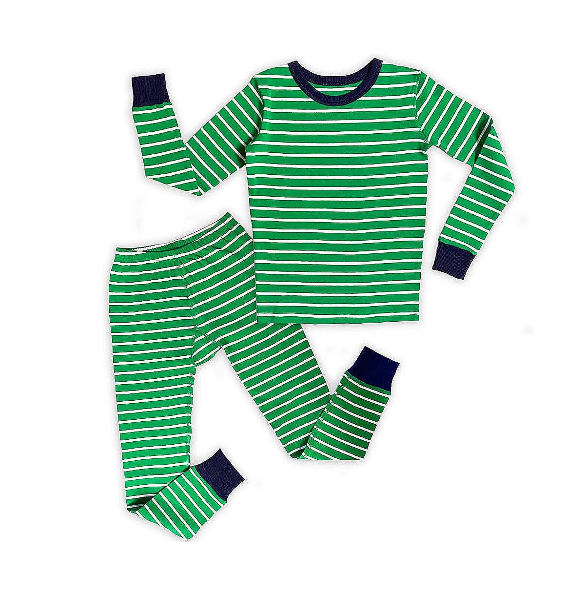Mightly Kids Kids' Fair Trade 100% Organic Cotton Tight Fit Pajamas, 2-Piece Set