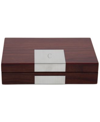 Lacquered Natural Walnut Wood Valet Box - C 127$