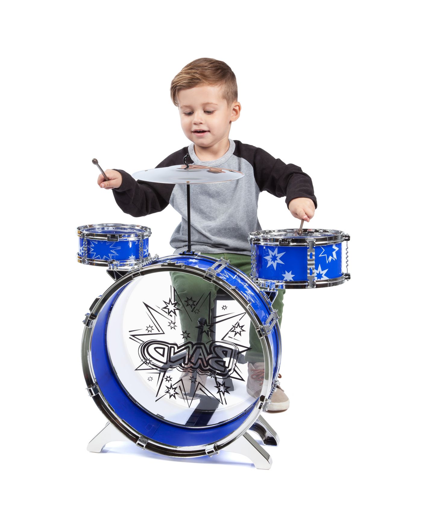 Детские игрушки World Tech Toys Big Band 7-Piece Drum Set, от 3 лет — фото 8